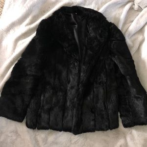 Rabbit fur coat real